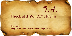 Theobald Aurélián névjegykártya